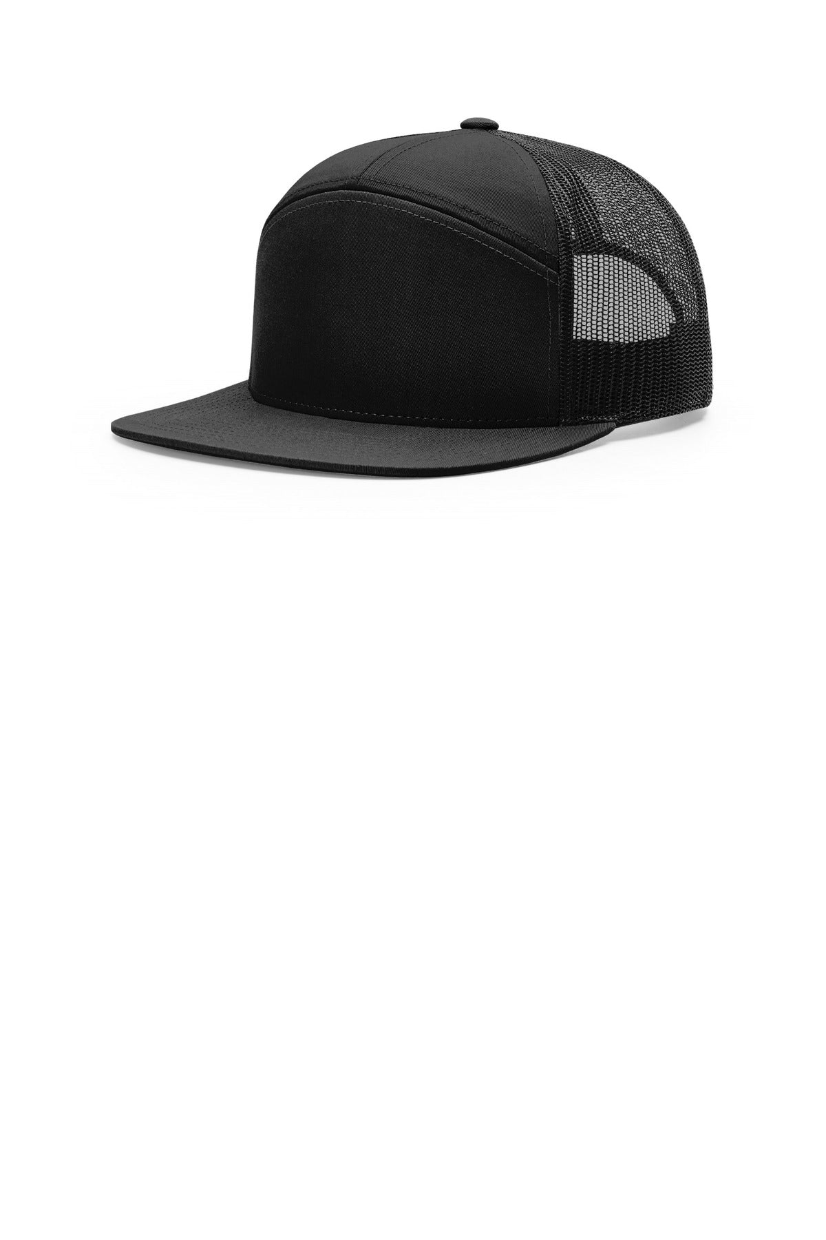 Richardson 7-Panel Trucker 168 in Black
