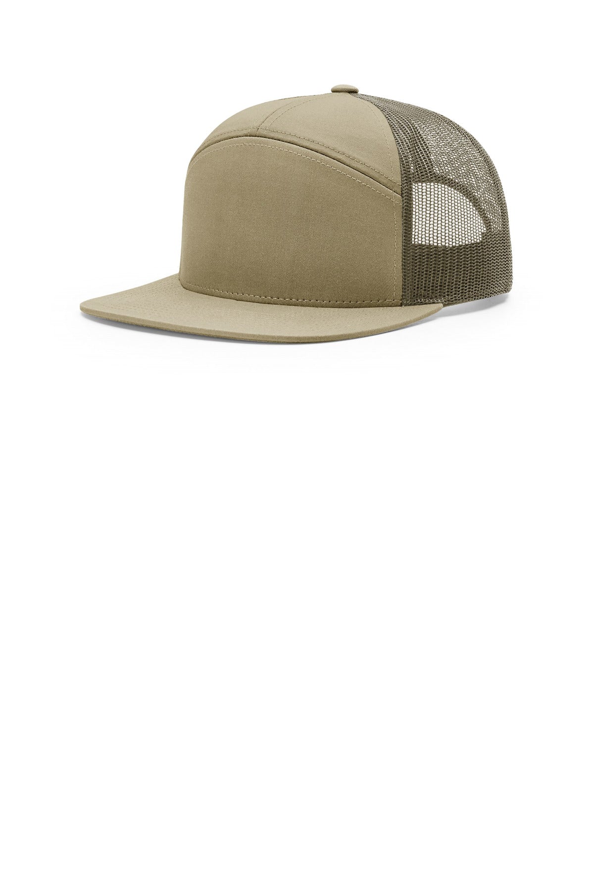 Richardson 7-Panel Trucker 168 in Pale Khaki/ Loden