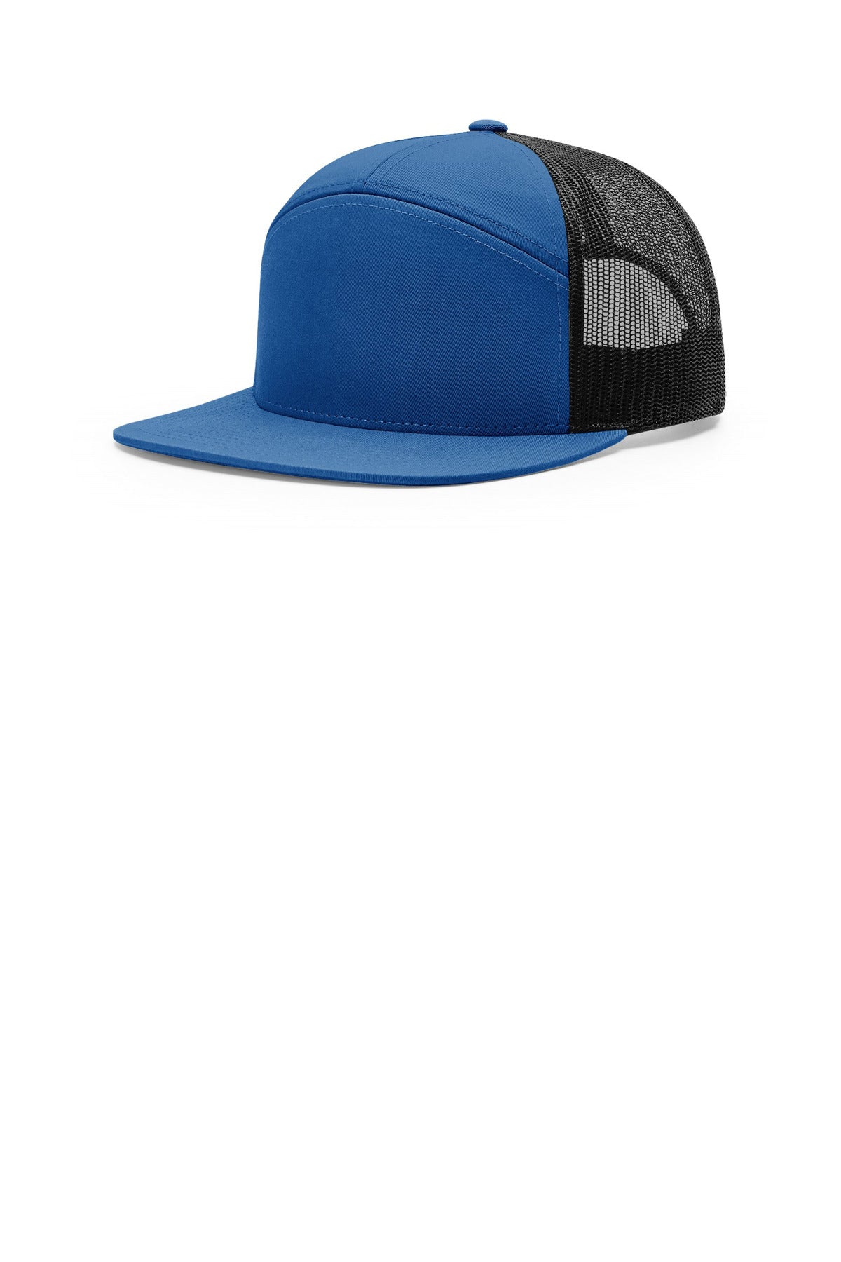 Richardson 7-Panel Trucker 168 in Royal/ Black