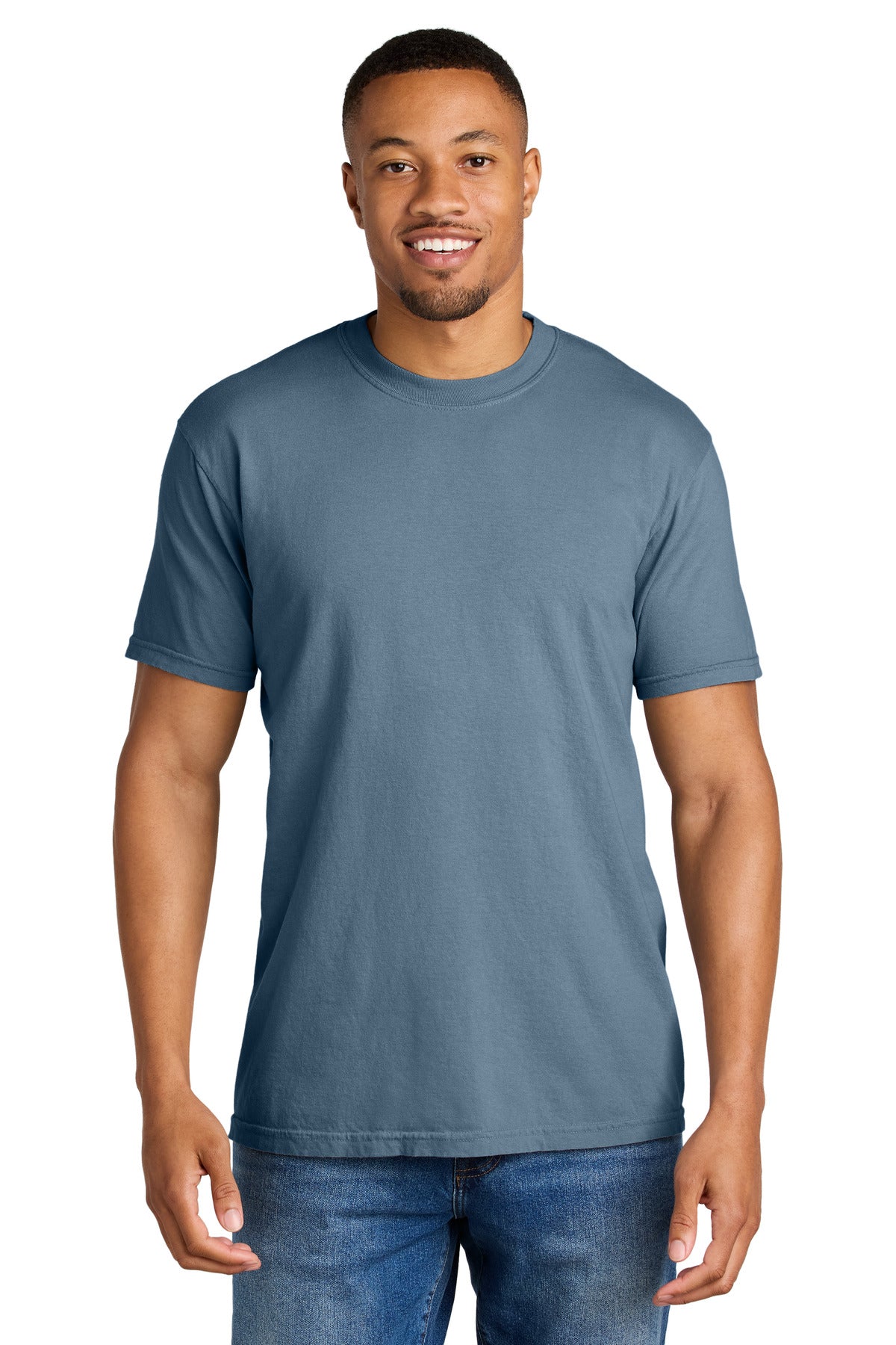 COMFORT COLORS  Heavyweight Ring Spun Tee. 1717 in Blue Jean