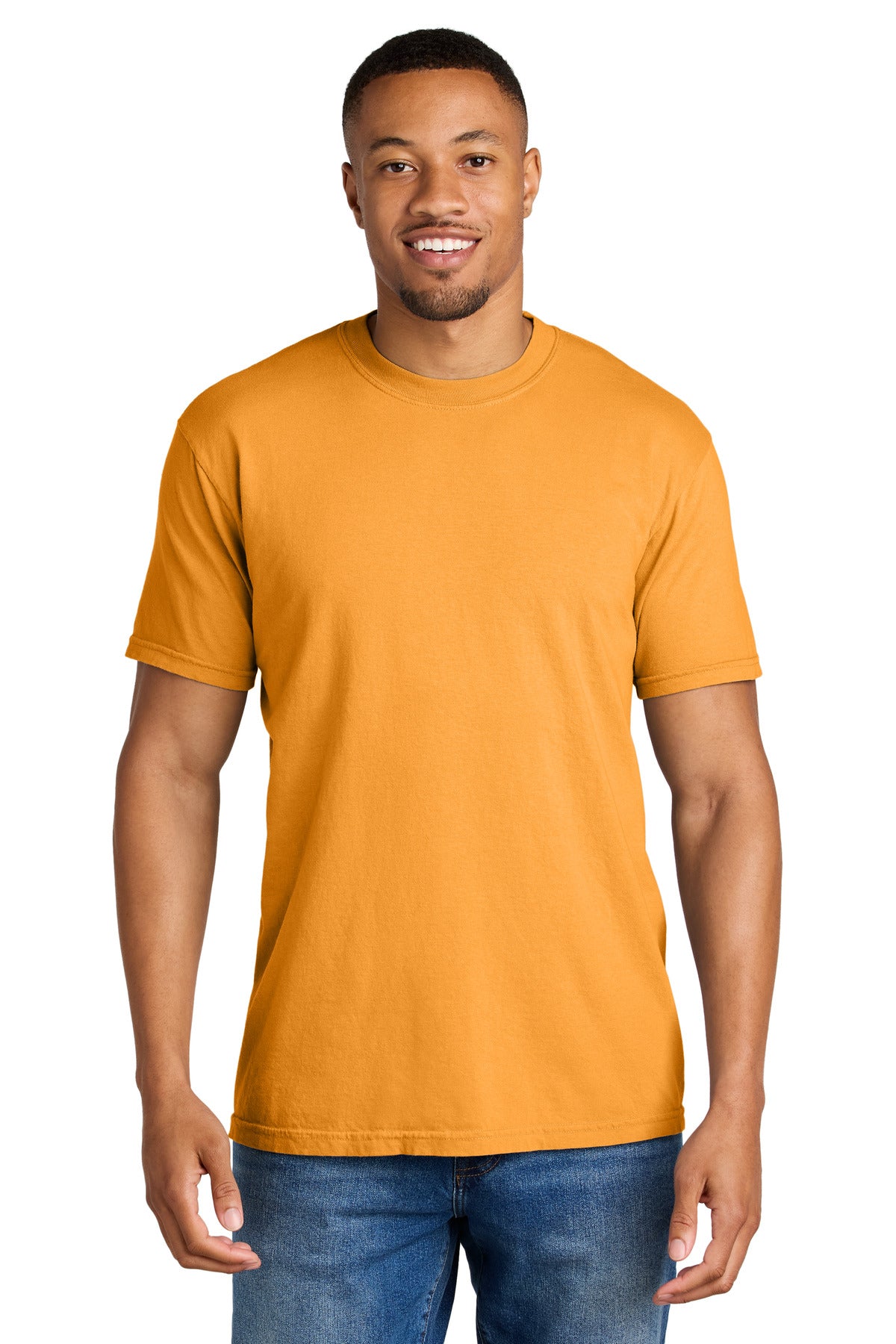 COMFORT COLORS  Heavyweight Ring Spun Tee. 1717 in Bright Orange