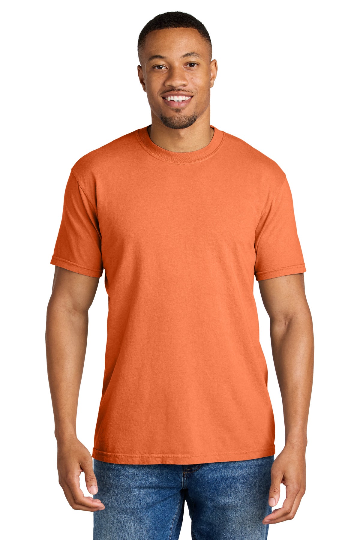 COMFORT COLORS  Heavyweight Ring Spun Tee. 1717 in Burnt Orange