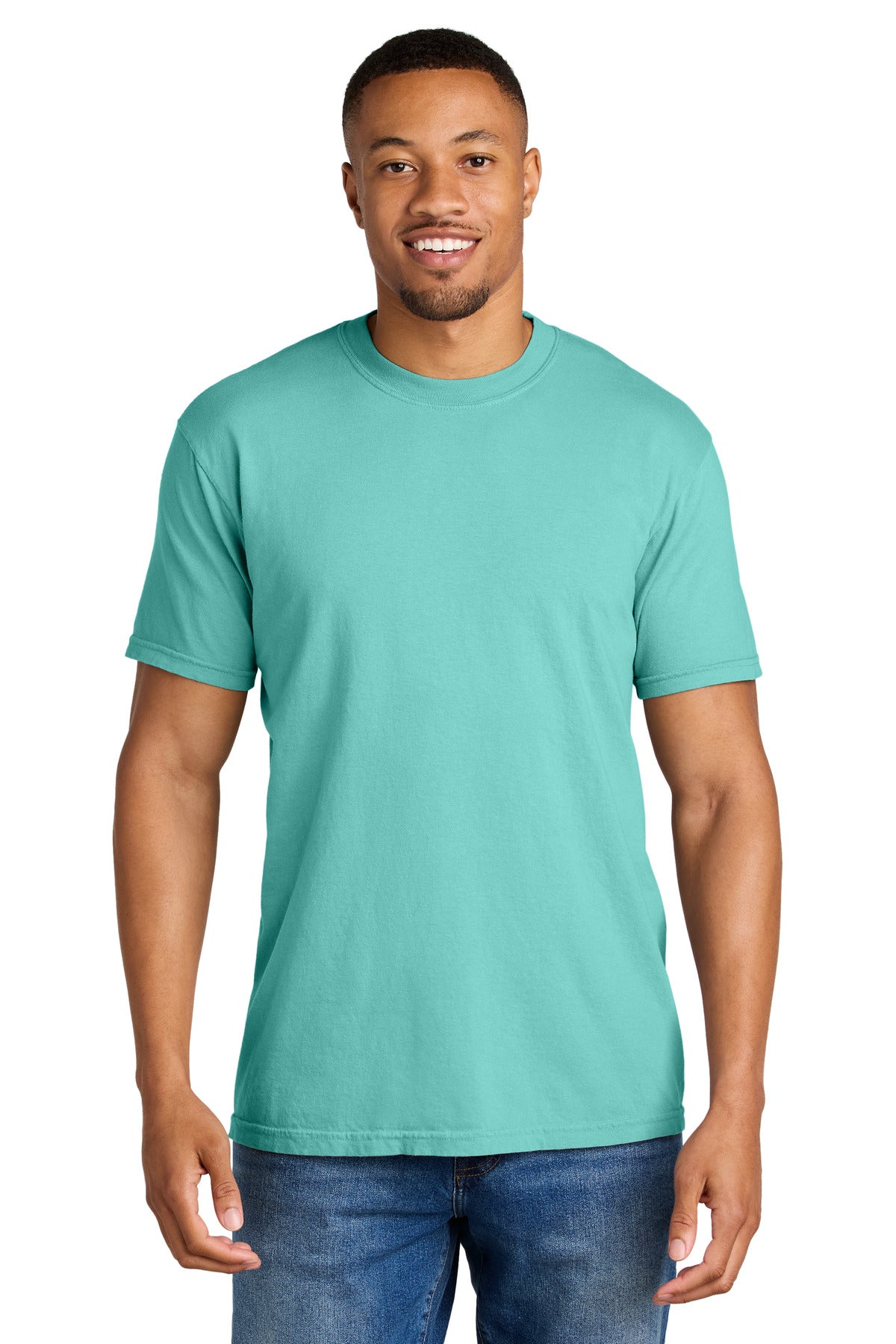 COMFORT COLORS  Heavyweight Ring Spun Tee. 1717 in Chalky Mint