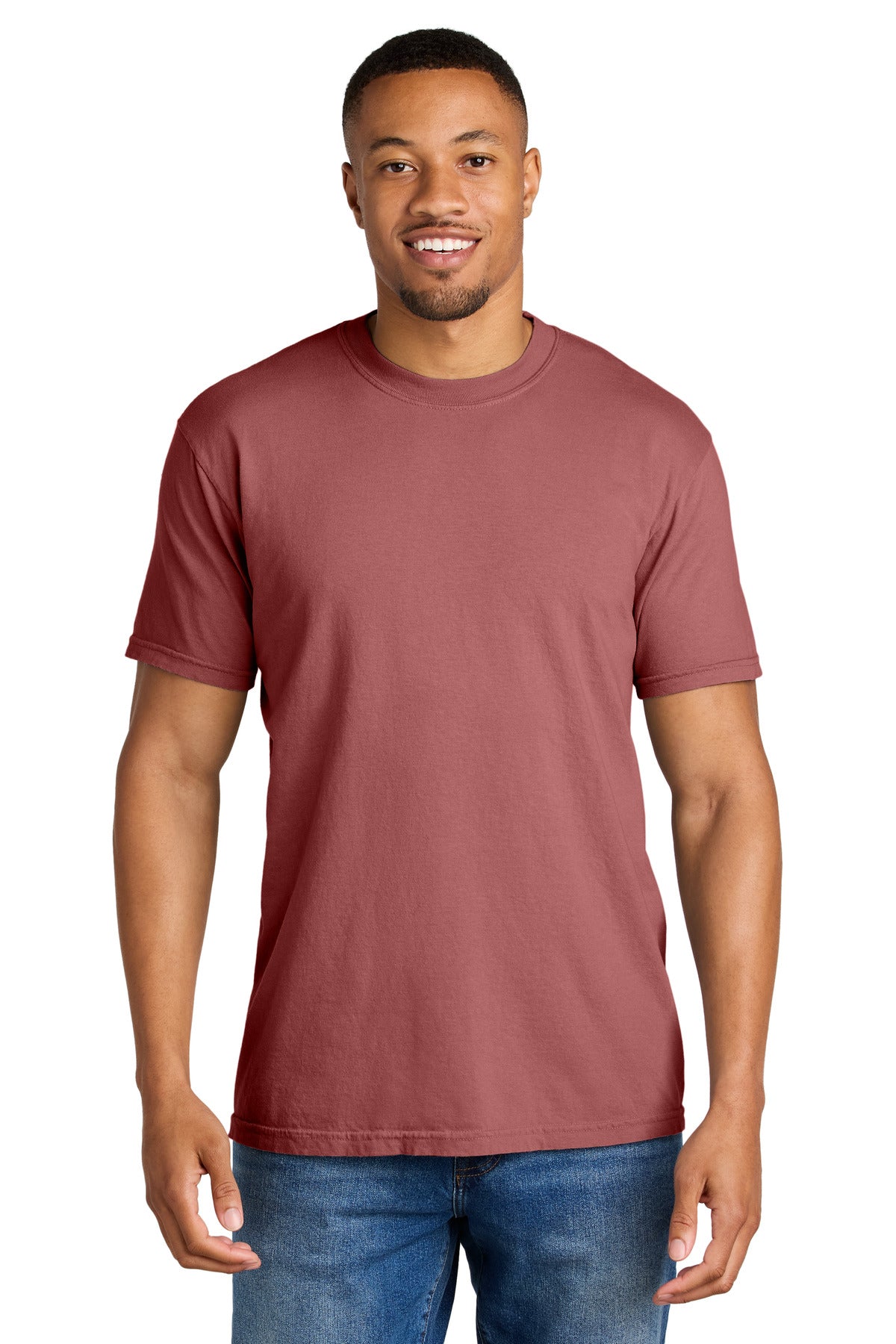 COMFORT COLORS  Heavyweight Ring Spun Tee. 1717 in Crimson