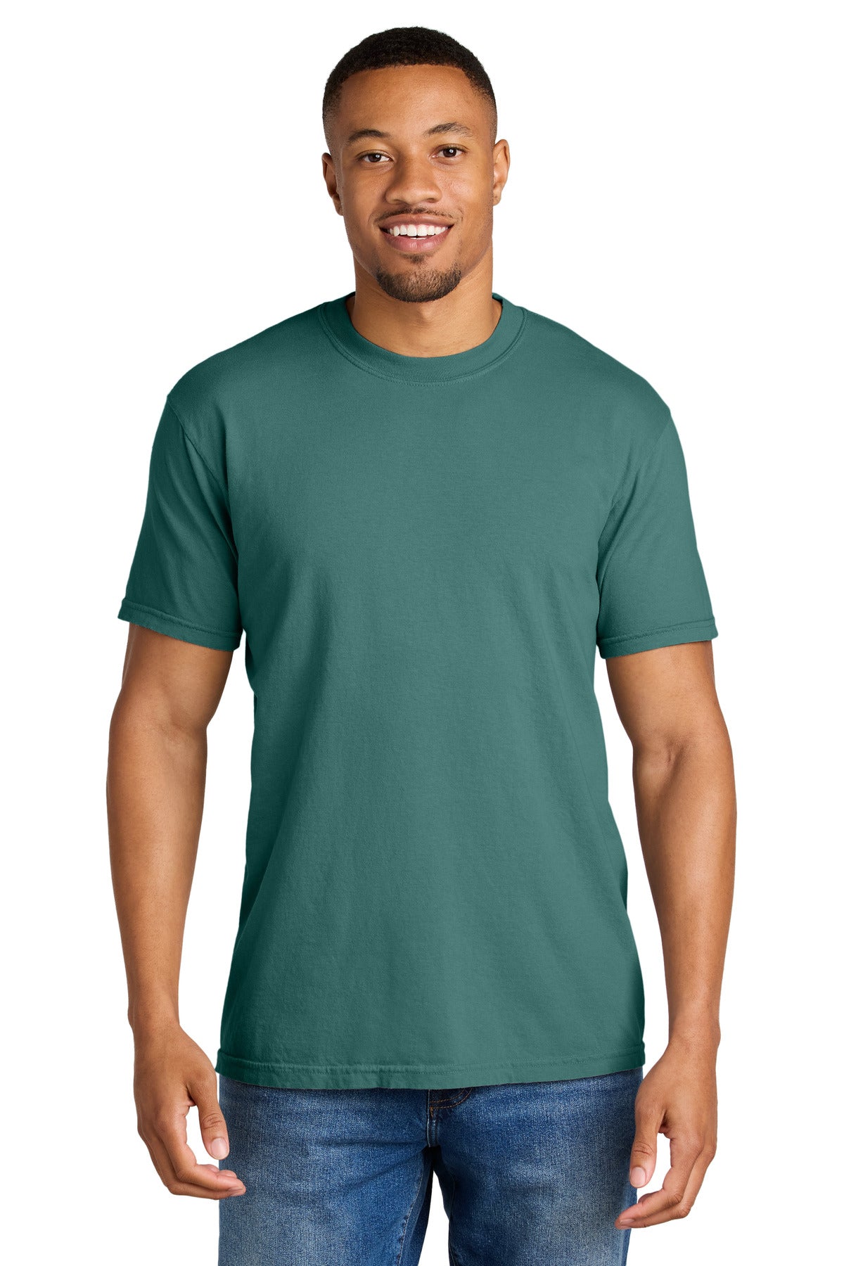 COMFORT COLORS  Heavyweight Ring Spun Tee. 1717 in Emerald