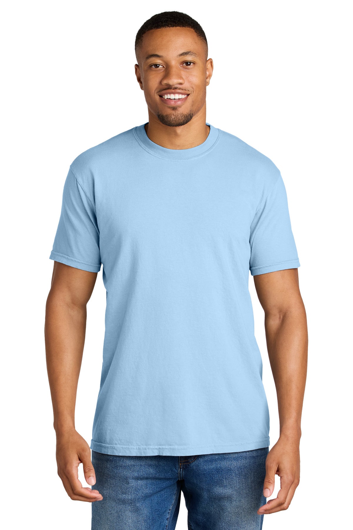 COMFORT COLORS  Heavyweight Ring Spun Tee. 1717 in Hydrangea