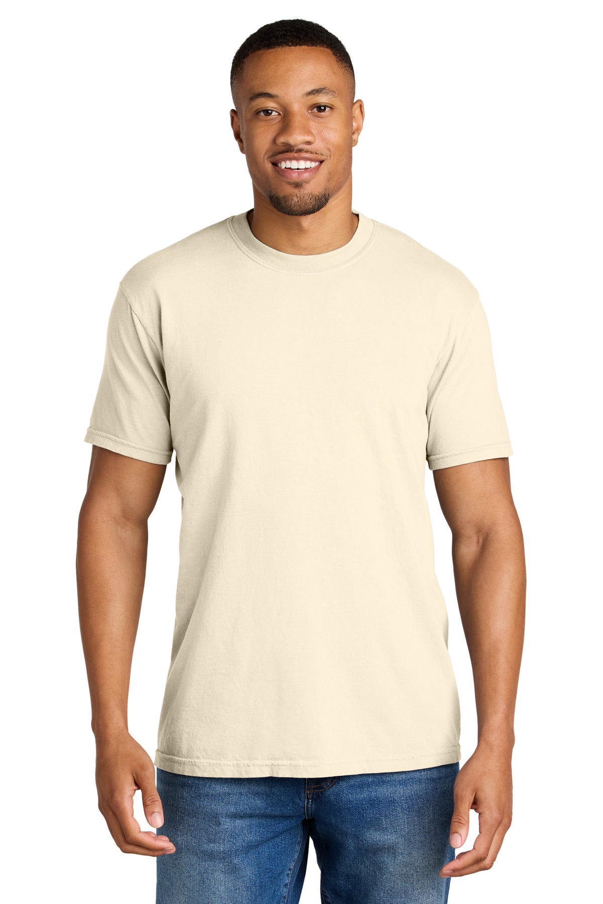 COMFORT COLORS  Heavyweight Ring Spun Tee. 1717 in Ivory