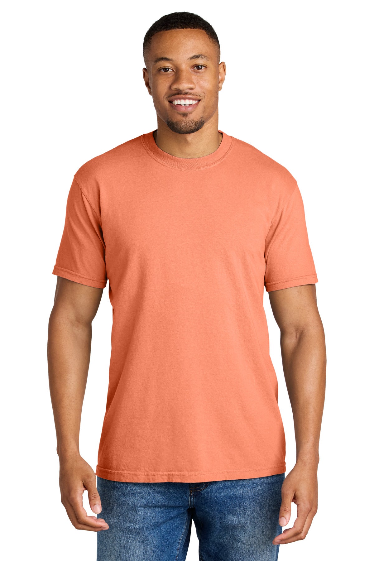 COMFORT COLORS  Heavyweight Ring Spun Tee. 1717 in Melon
