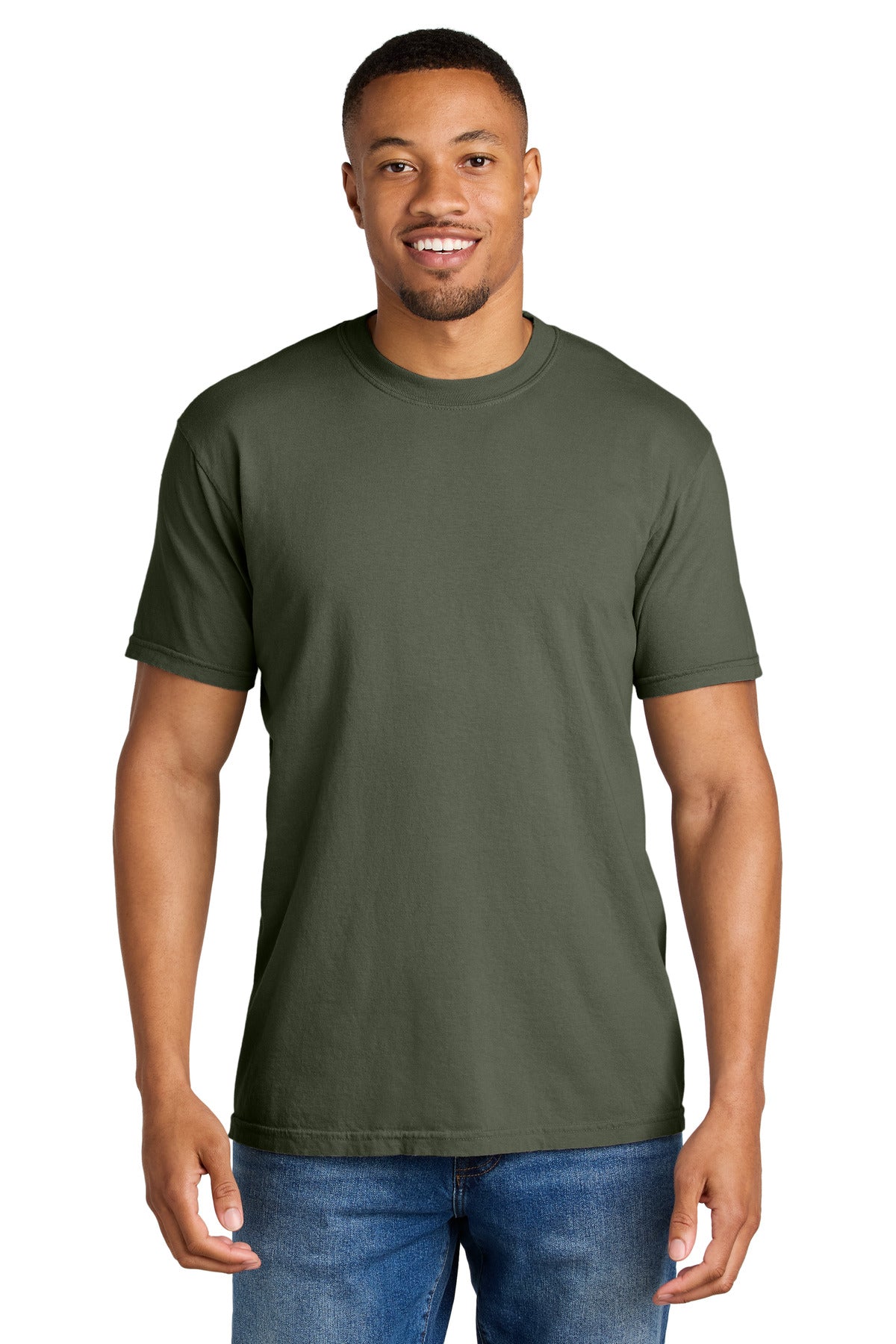 COMFORT COLORS  Heavyweight Ring Spun Tee. 1717 in Moss