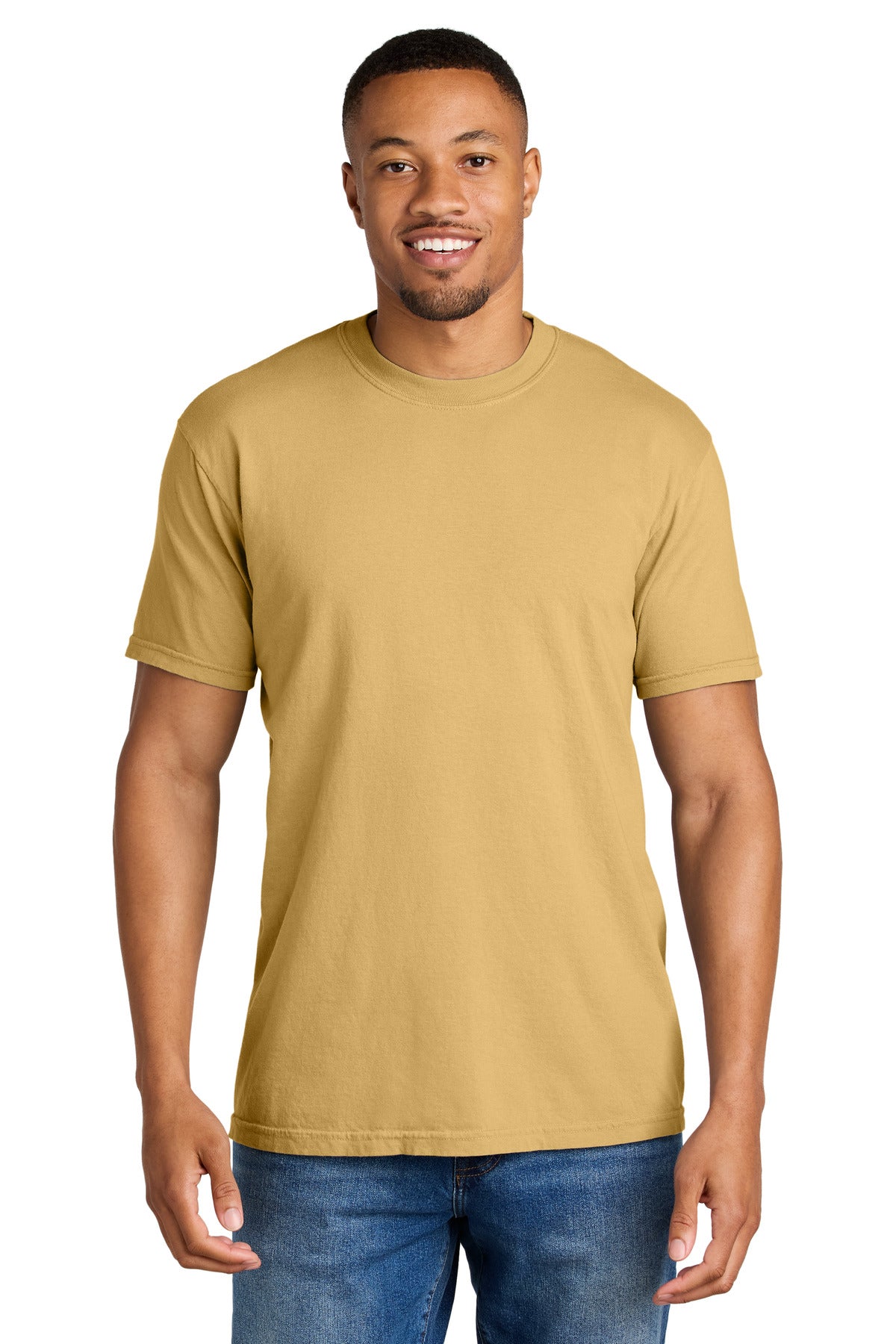 COMFORT COLORS  Heavyweight Ring Spun Tee. 1717 in Mustard