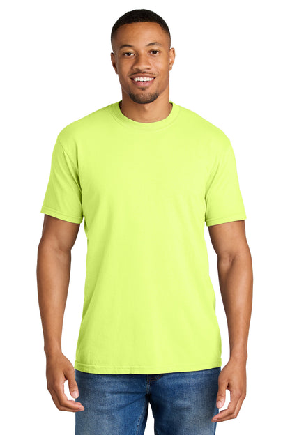 COMFORT COLORS  Heavyweight Ring Spun Tee. 1717 in Neon Lemon