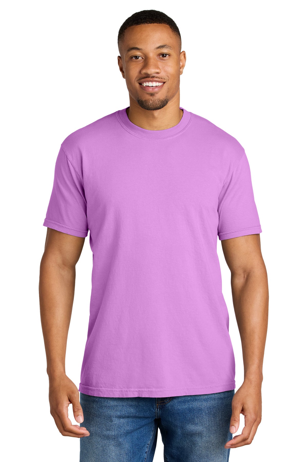 COMFORT COLORS  Heavyweight Ring Spun Tee. 1717 in Neon Violet