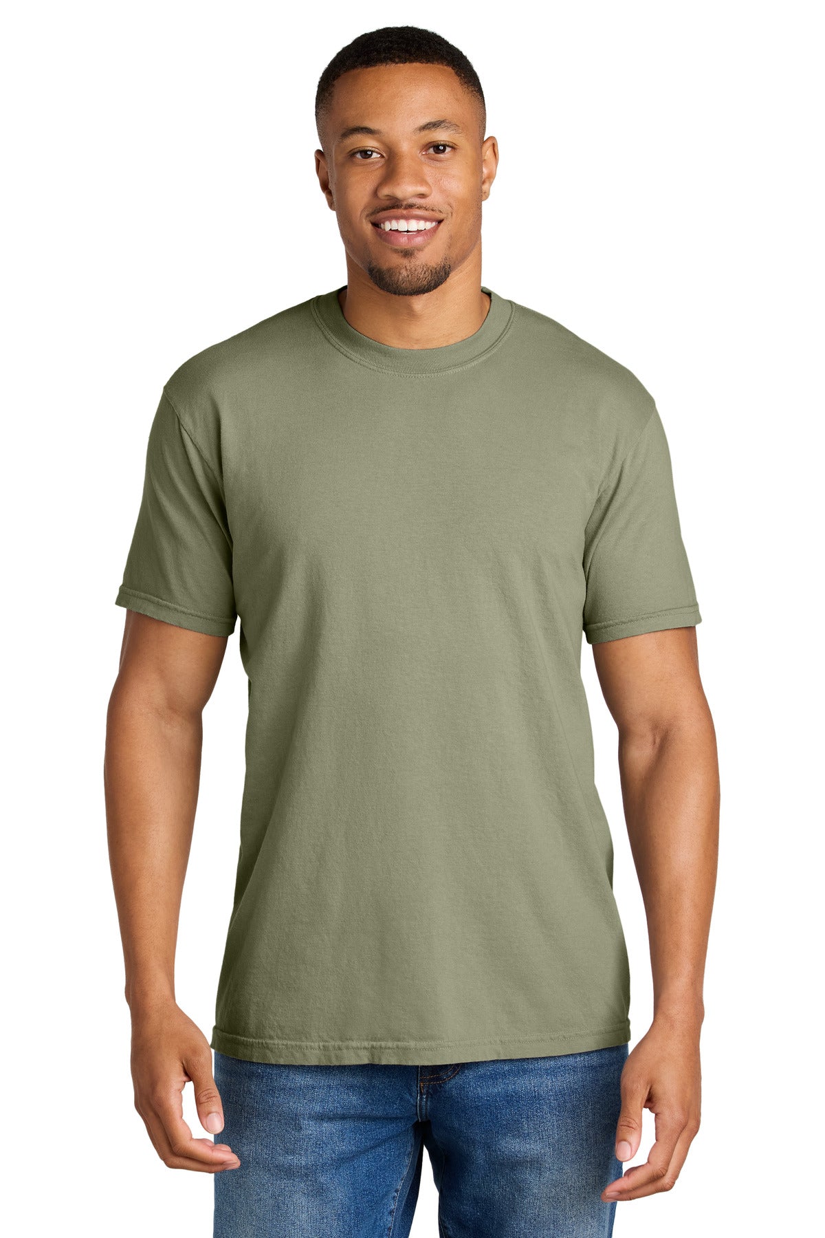 COMFORT COLORS  Heavyweight Ring Spun Tee. 1717 in Sandstone