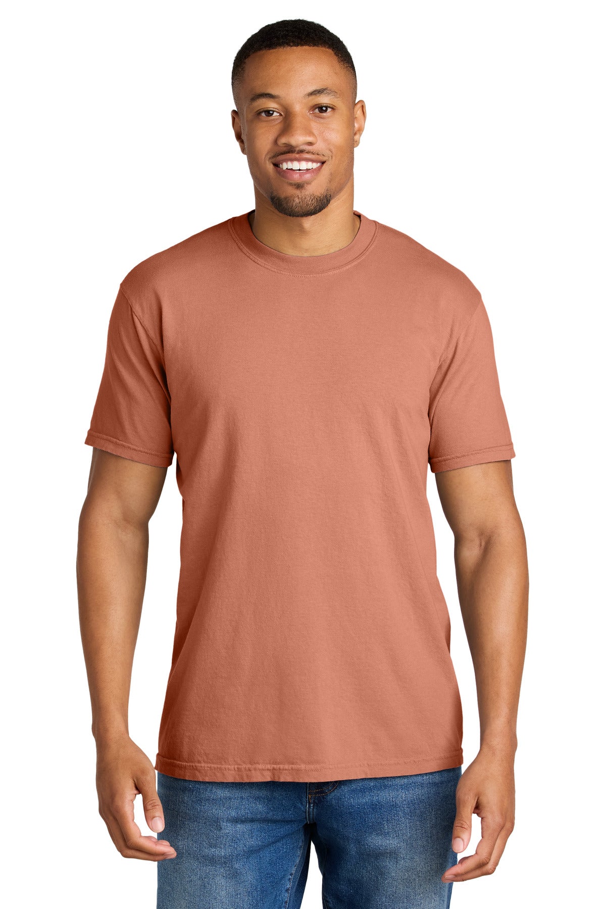 COMFORT COLORS  Heavyweight Ring Spun Tee. 1717 in Terracotta