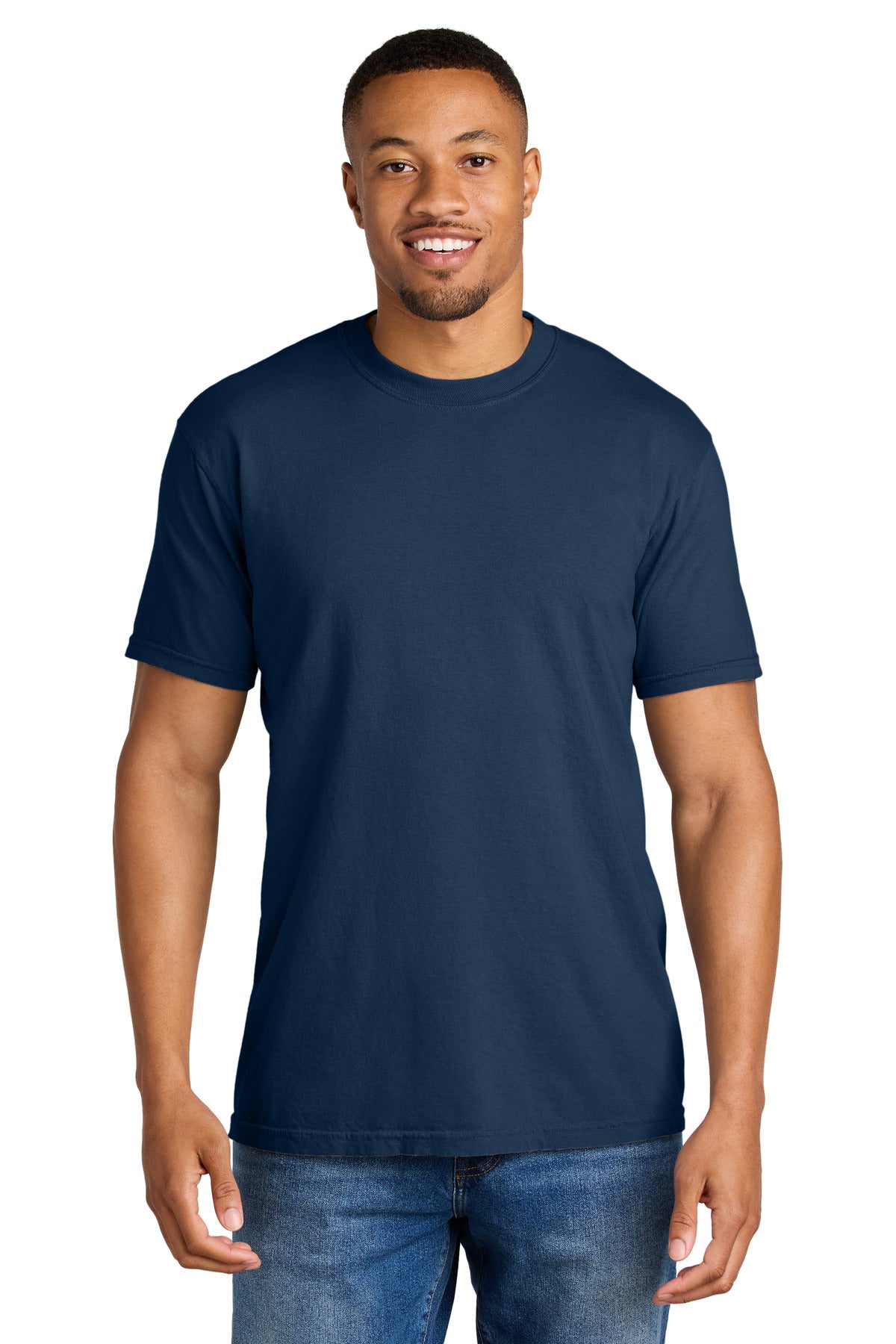 COMFORT COLORS  Heavyweight Ring Spun Tee. 1717 in True Navy