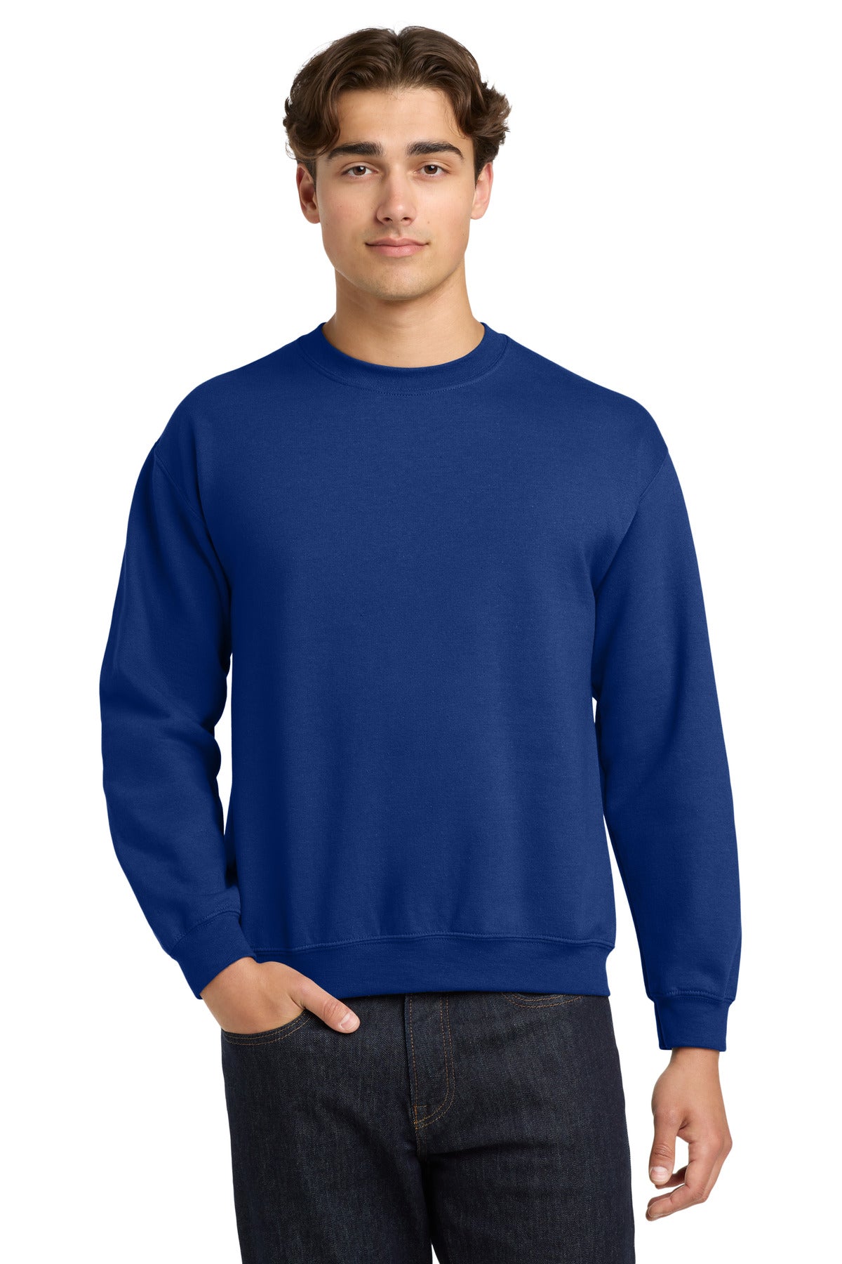 Gildan Heavy Blend Crewneck Sweatshirt.  18000 in Fan Deep Royal