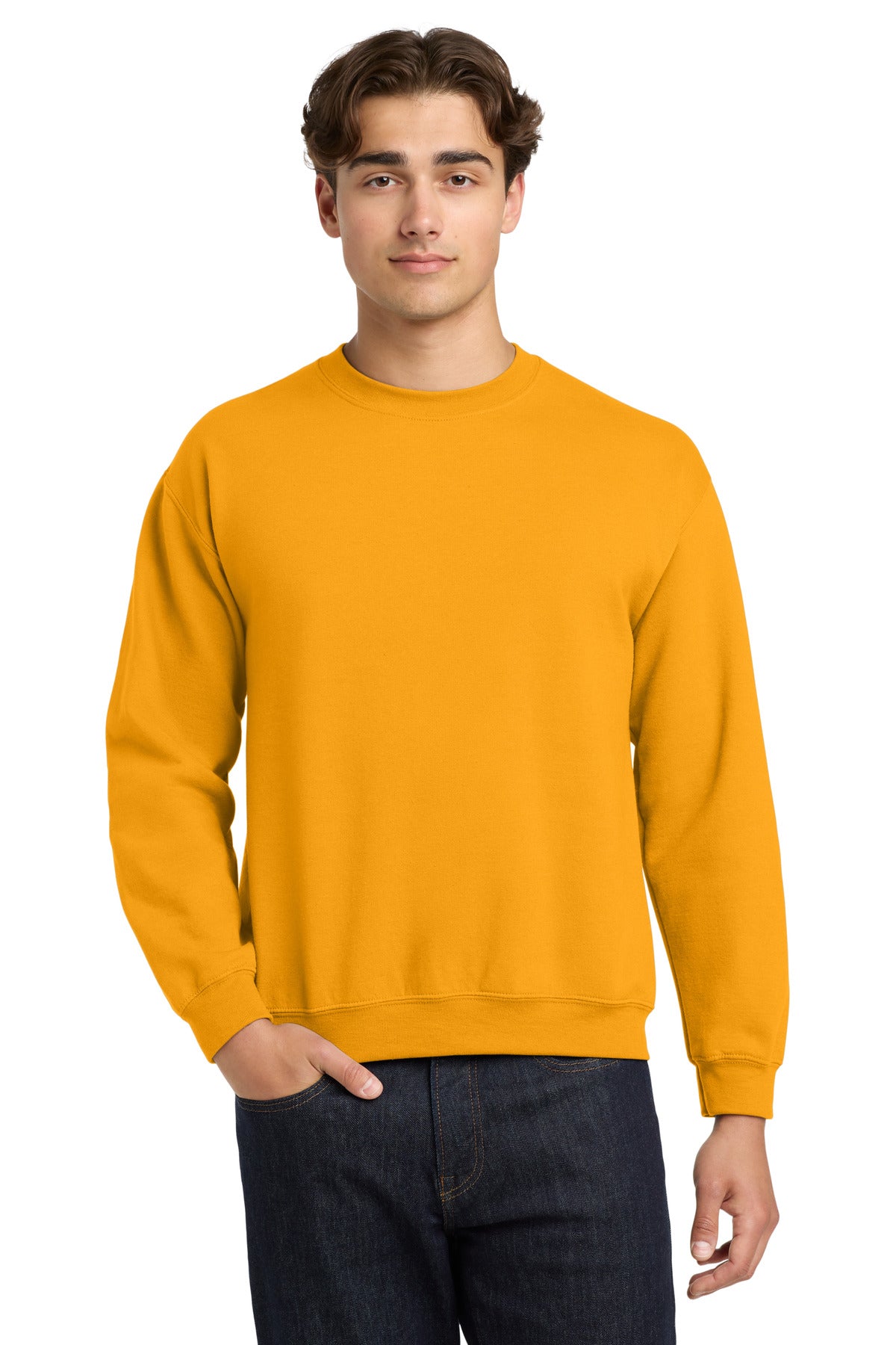Gildan Heavy Blend Crewneck Sweatshirt.  18000 in Gold