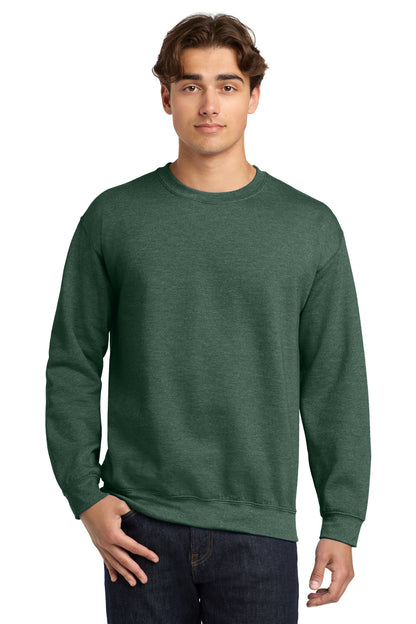 Gildan Heavy Blend Crewneck Sweatshirt.  18000 in Heather Dark Green