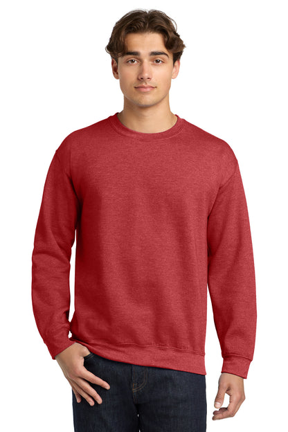 Gildan Heavy Blend Crewneck Sweatshirt.  18000 in Heather Scarlet Red