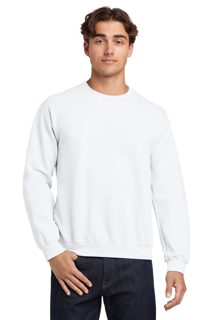 Gildan Heavy Blend Crewneck Sweatshirt.  18000 in White