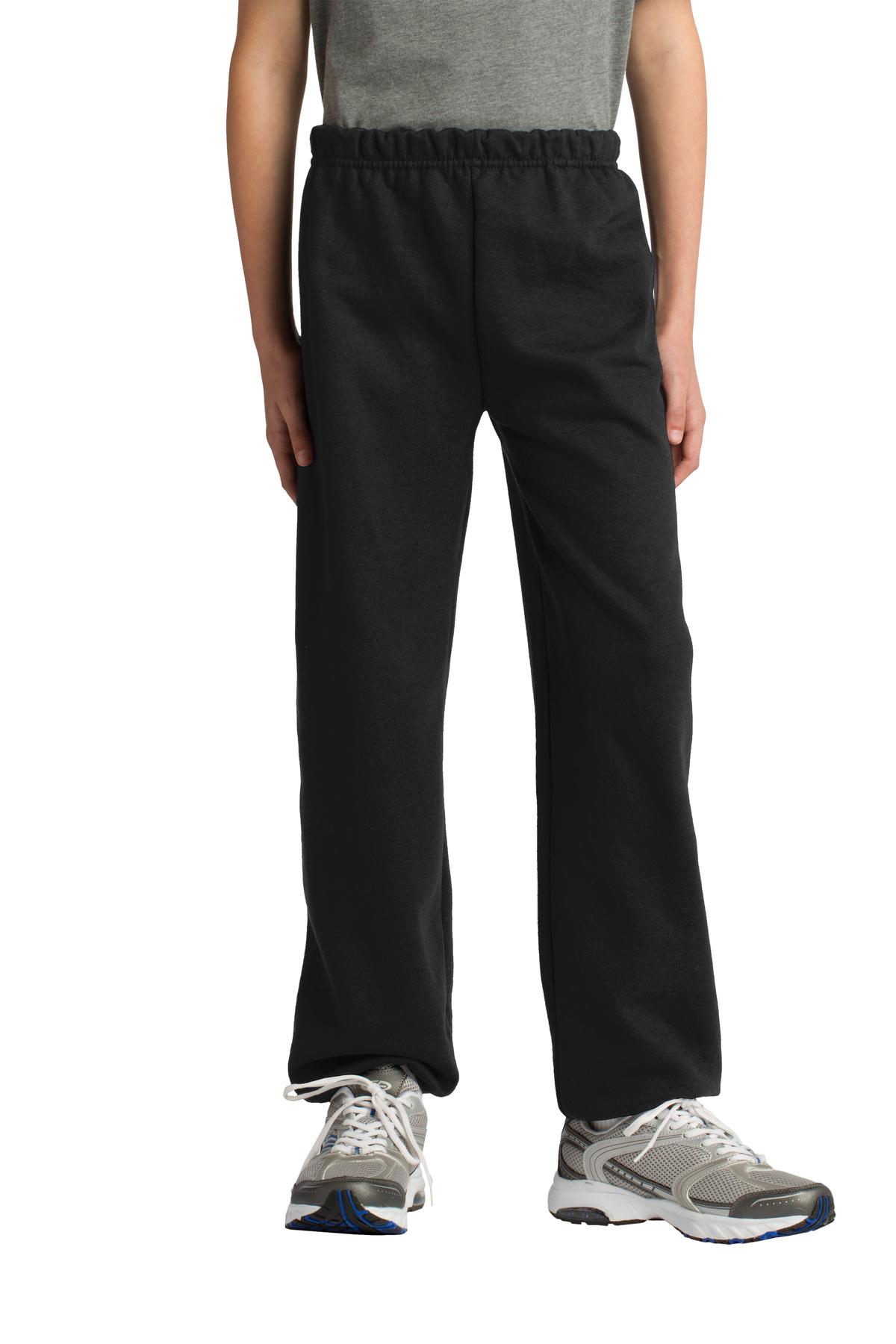 Gildan Youth Heavy Blend Sweatpant. 18200B in Black