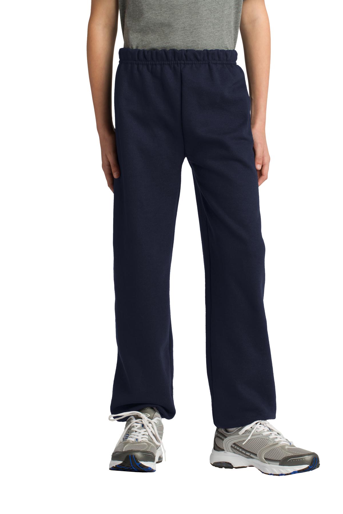 Gildan Youth Heavy Blend Sweatpant. 18200B in Navy