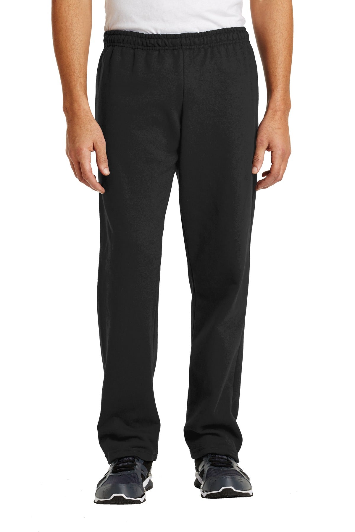 Gildan Heavy Blend Open Bottom Sweatpant. 18400 in Black
