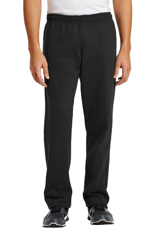Gildan Heavy Blend Open Bottom Sweatpant. 18400 in Black