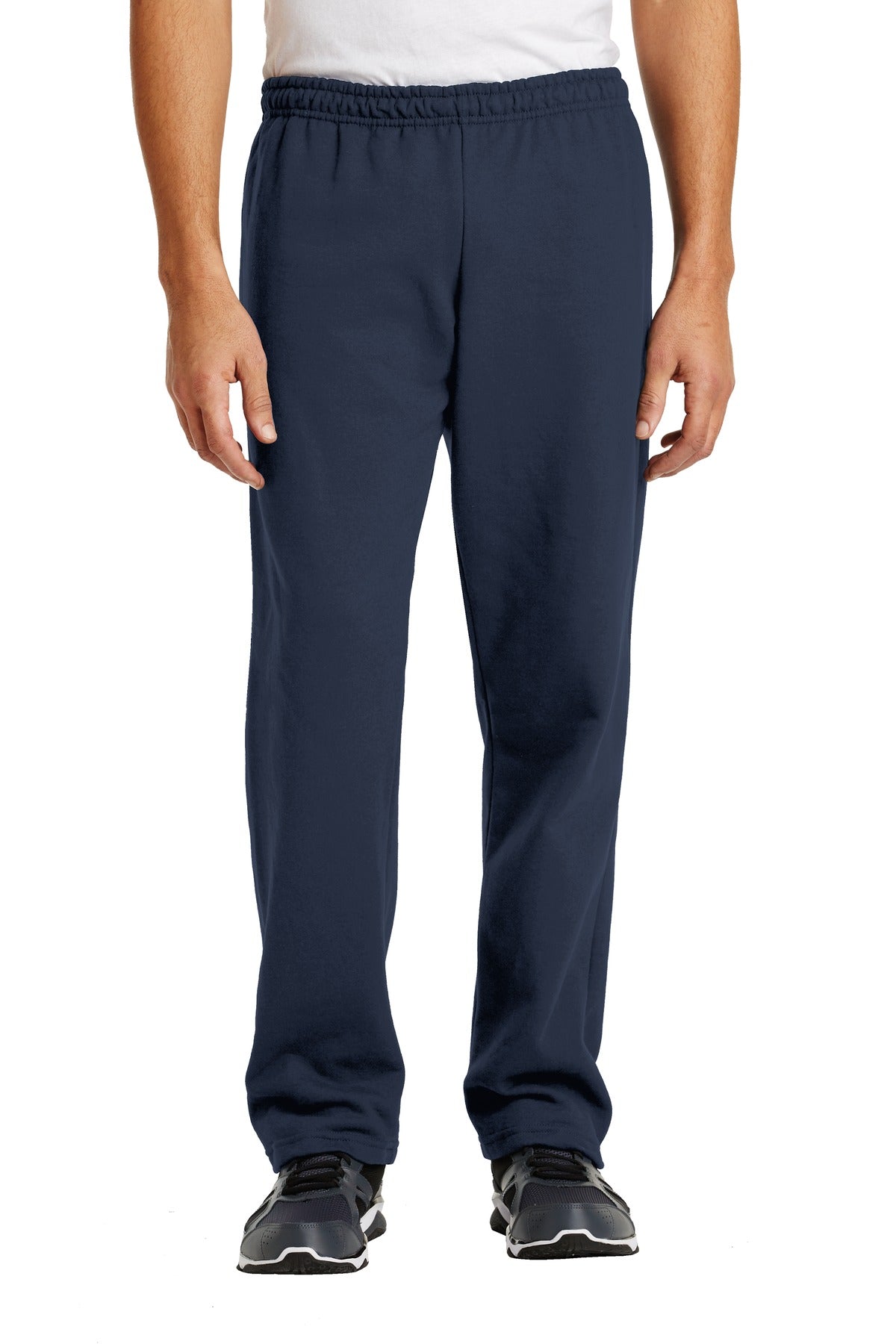 Gildan Heavy Blend Open Bottom Sweatpant. 18400 in Navy