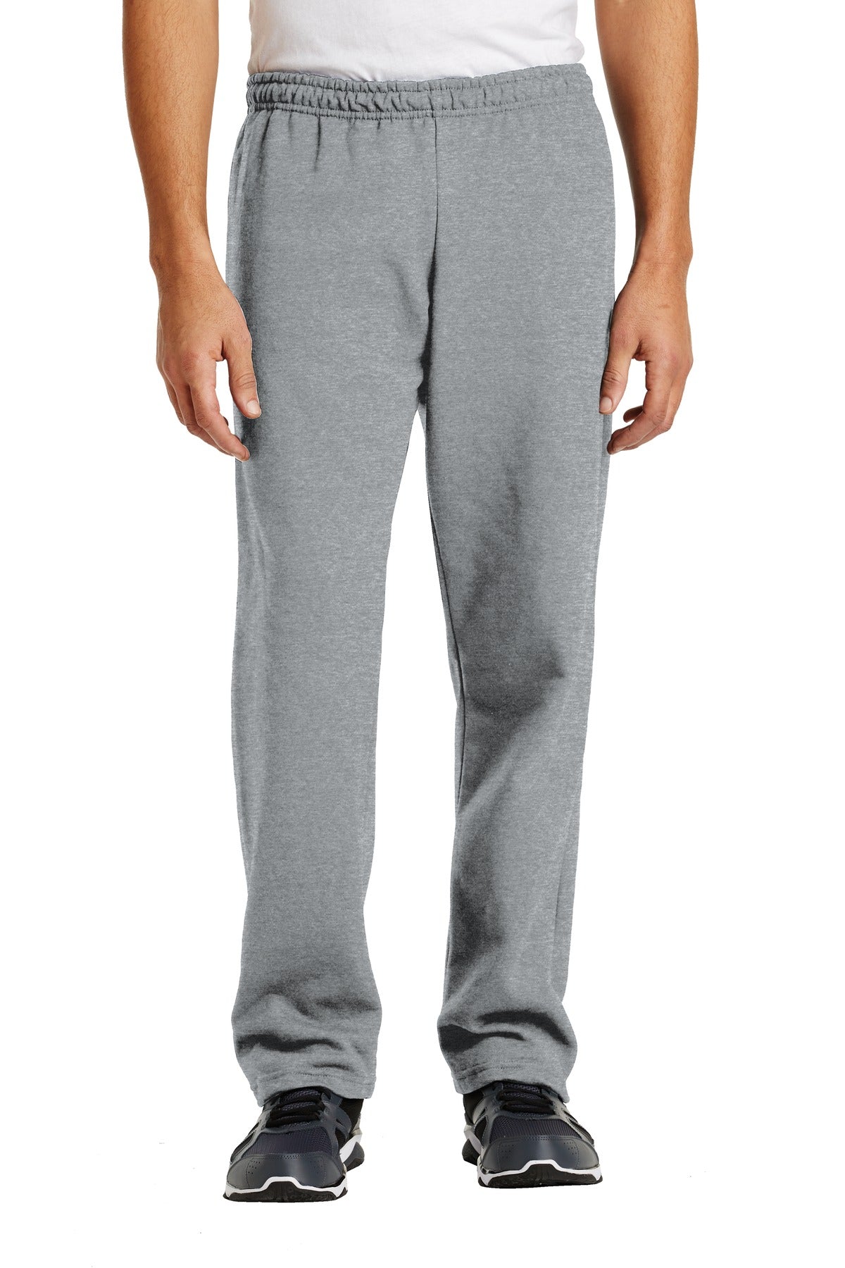 Gildan Heavy Blend Open Bottom Sweatpant. 18400 in Sport Grey