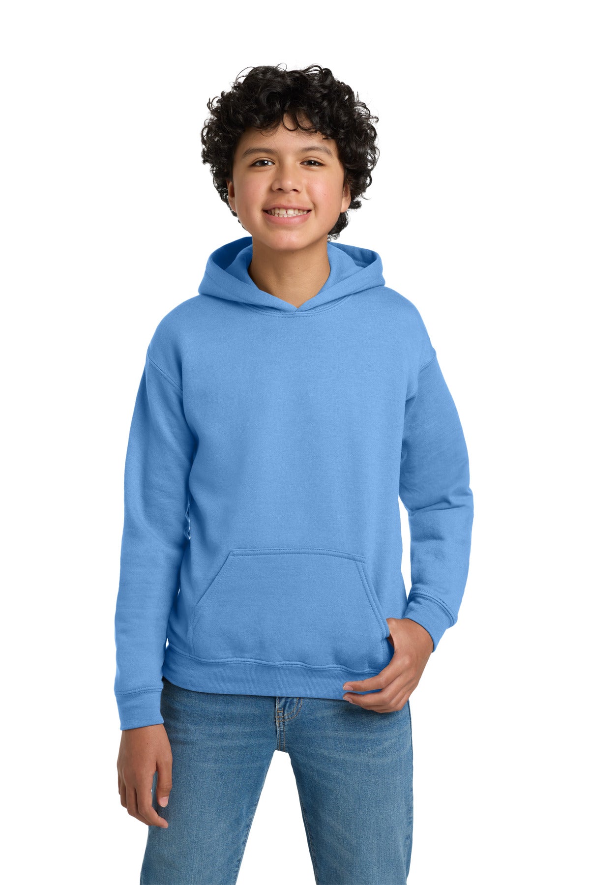 Gildan - Youth Heavy Blend Hooded Sweatshirt. 18500B in Carolina Blue