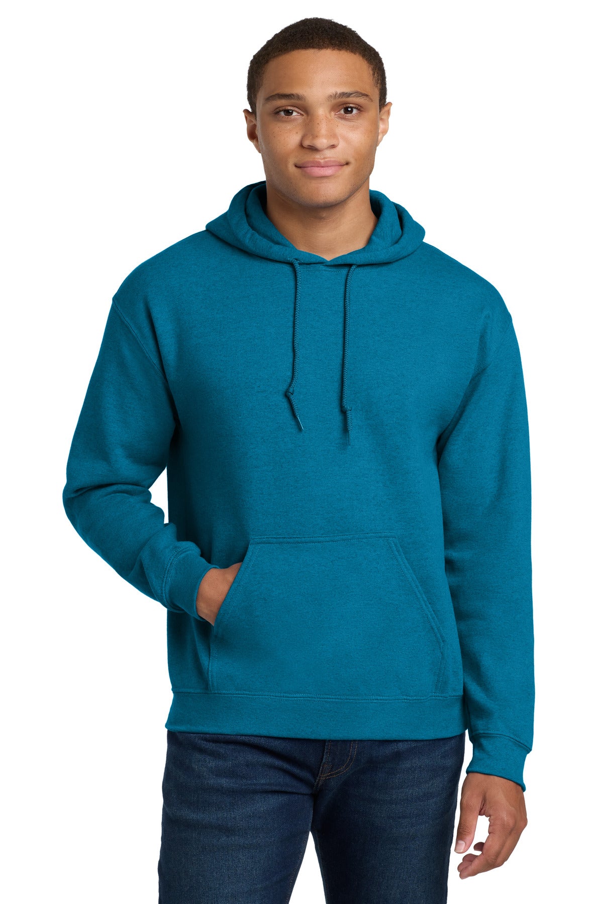 Gildan - Heavy Blend Hooded Sweatshirt.  18500 in Antique Sapphire
