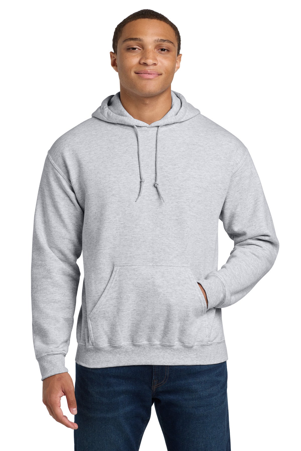 Gildan - Heavy Blend Hooded Sweatshirt.  18500 in Ash