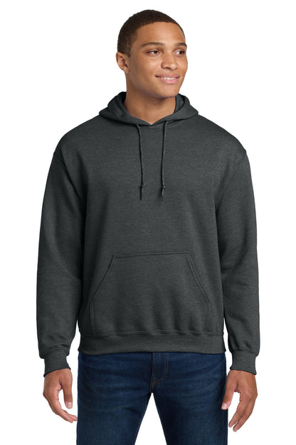 Gildan - Heavy Blend Hooded Sweatshirt.  18500 in Fan Charcoal Heather
