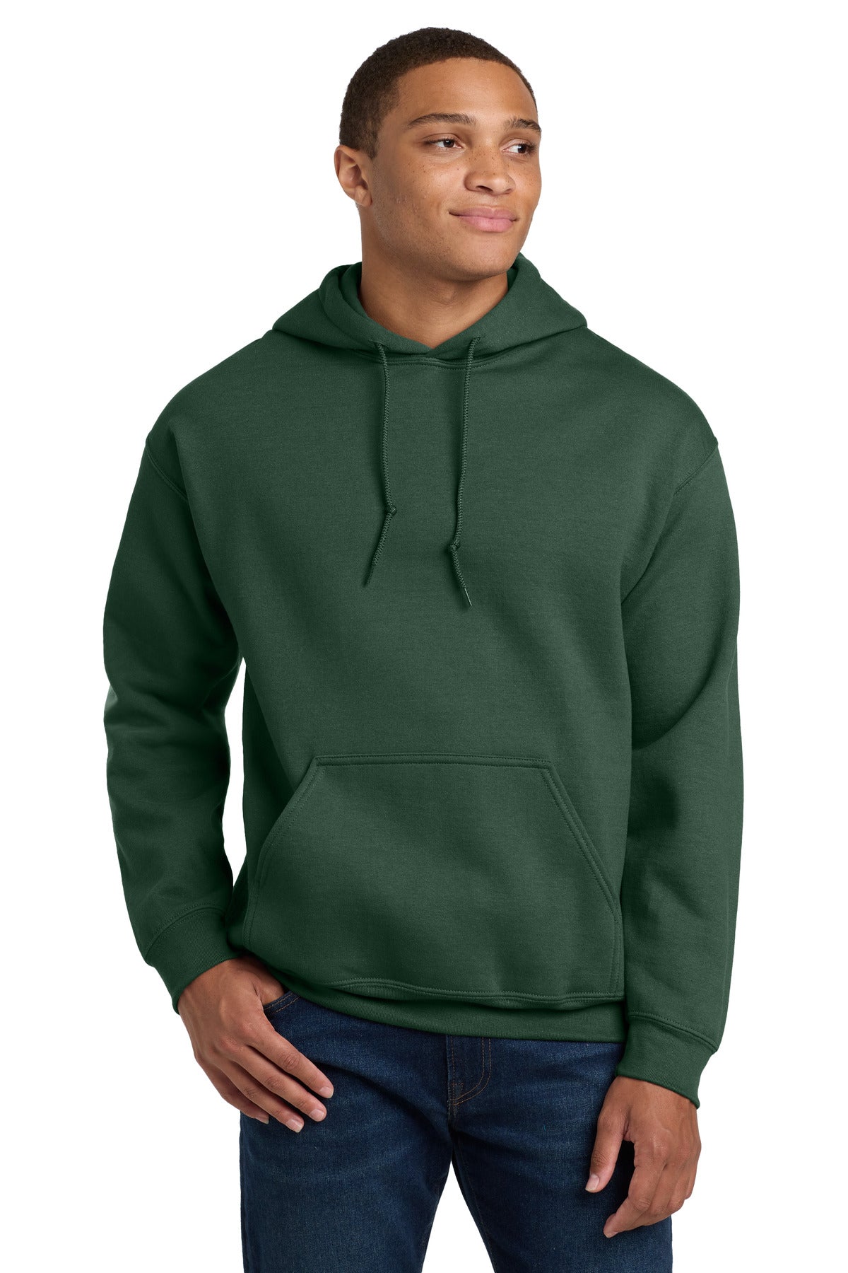 Gildan - Heavy Blend Hooded Sweatshirt.  18500 in Fan Dark Green