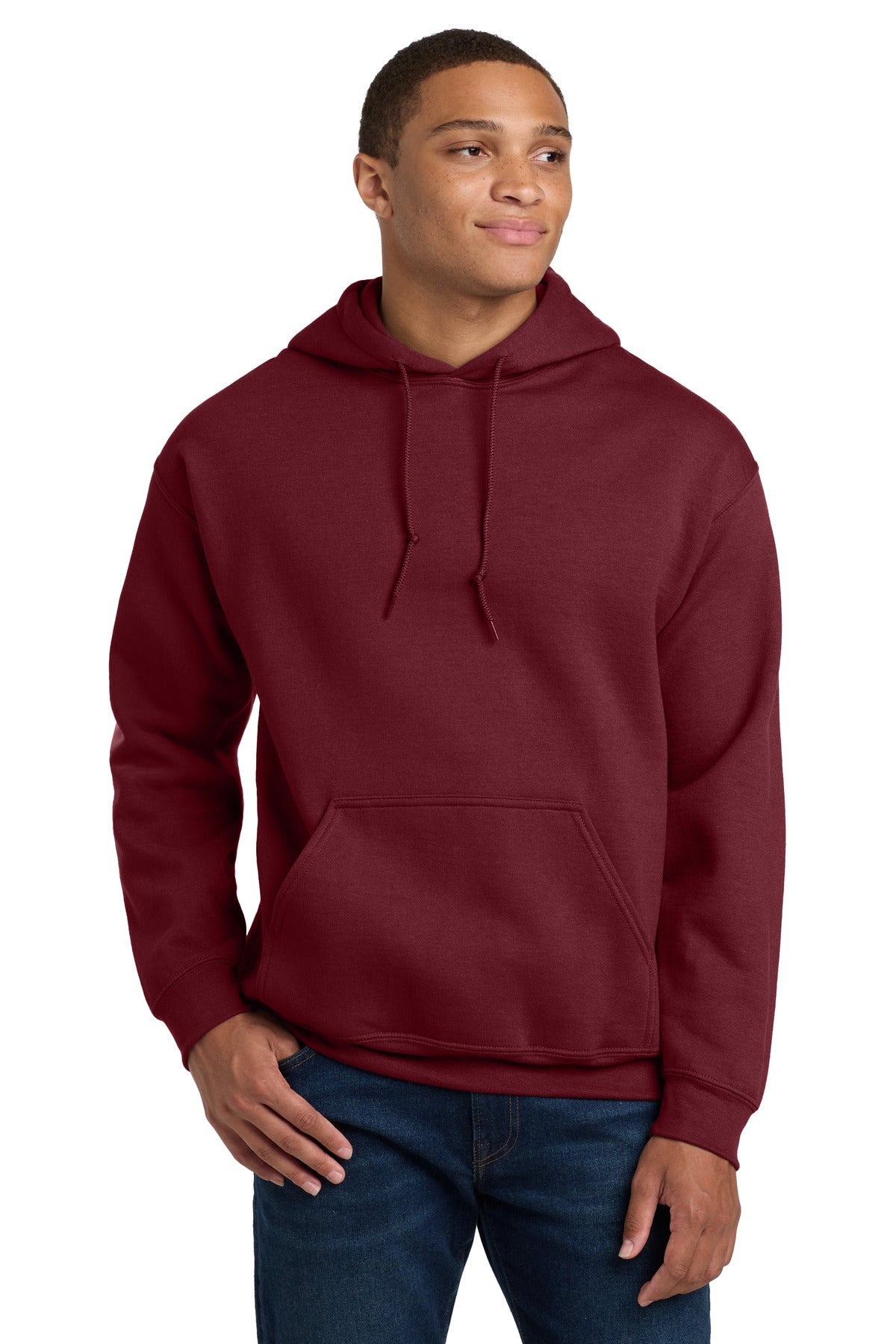 Gildan - Heavy Blend Hooded Sweatshirt.  18500 in Garnet