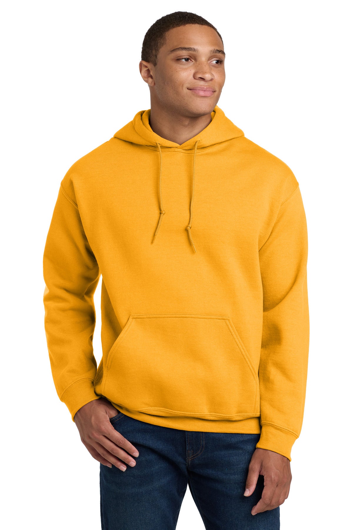 Gildan - Heavy Blend Hooded Sweatshirt.  18500 in Gold