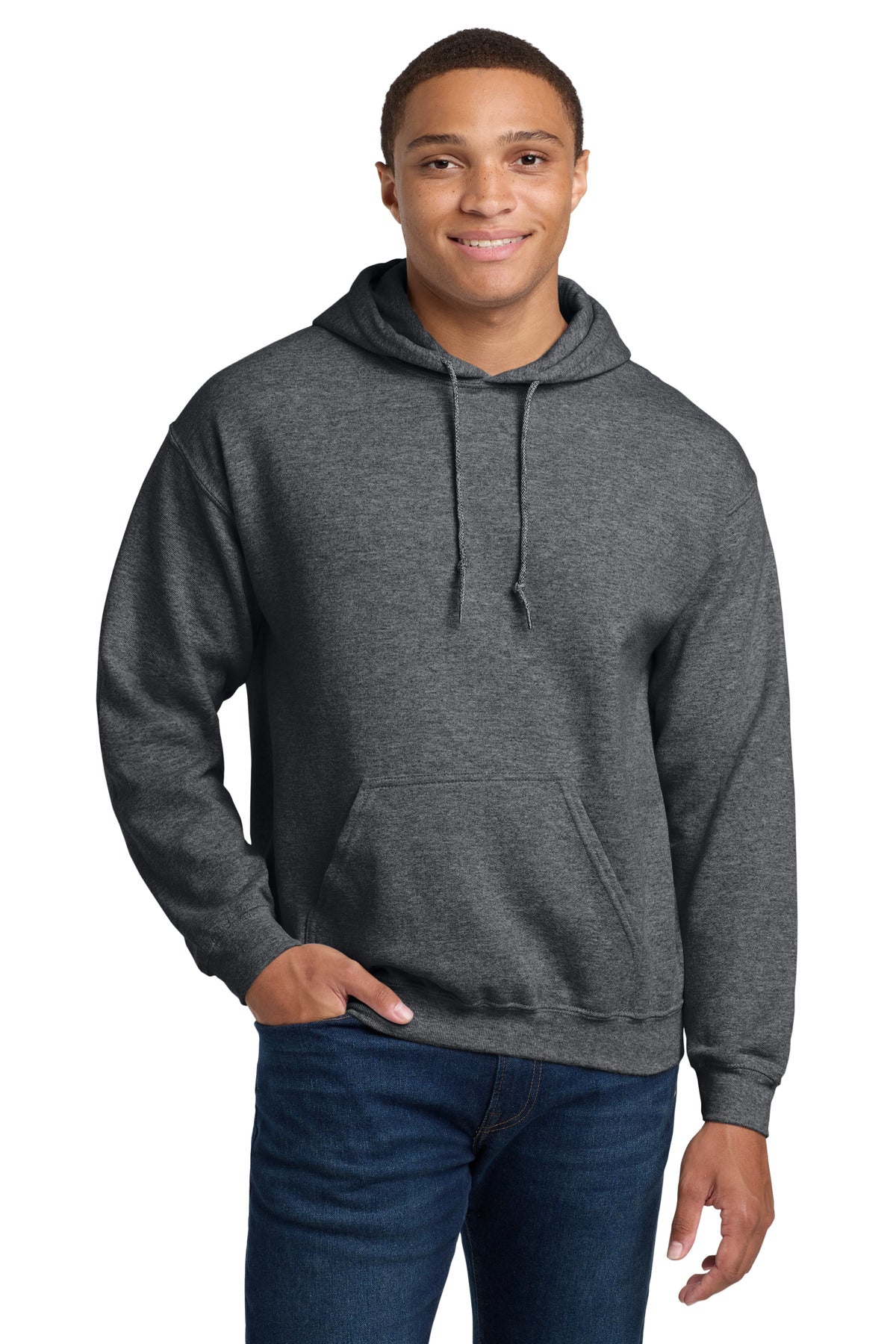Gildan - Heavy Blend Hooded Sweatshirt.  18500 in Graphite Heather