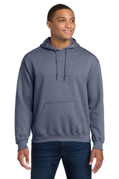 Gildan - Heavy Blend Hooded Sweatshirt.  18500 in Heather Dark Navy