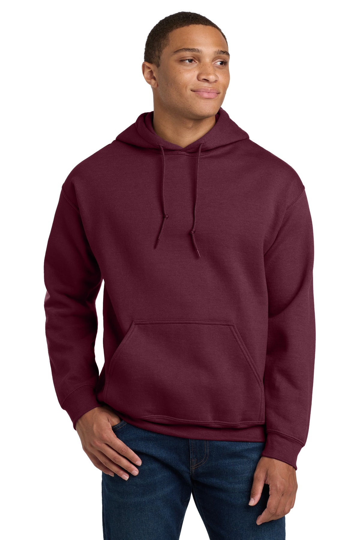 Gildan - Heavy Blend Hooded Sweatshirt.  18500 in Maroon