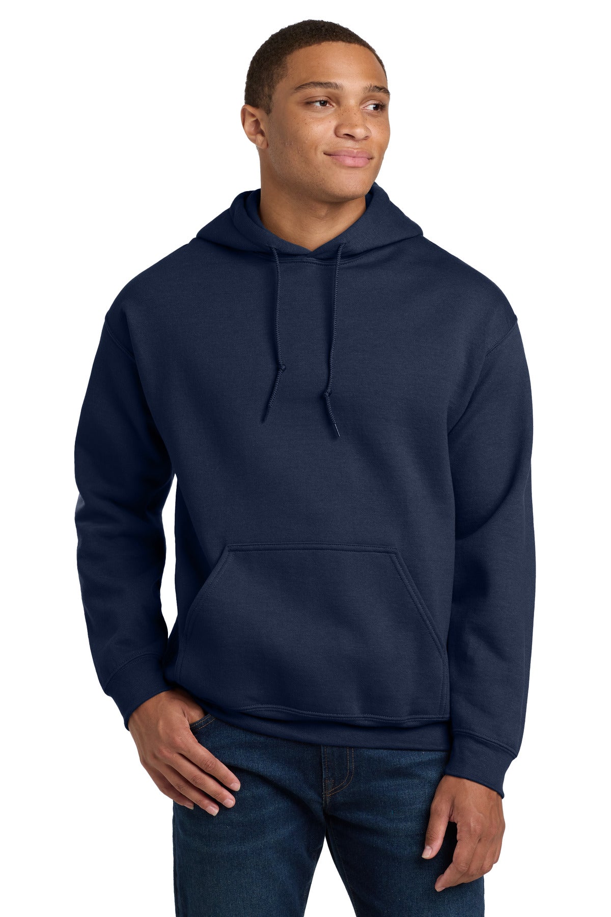 Gildan - Heavy Blend Hooded Sweatshirt.  18500 in Navy