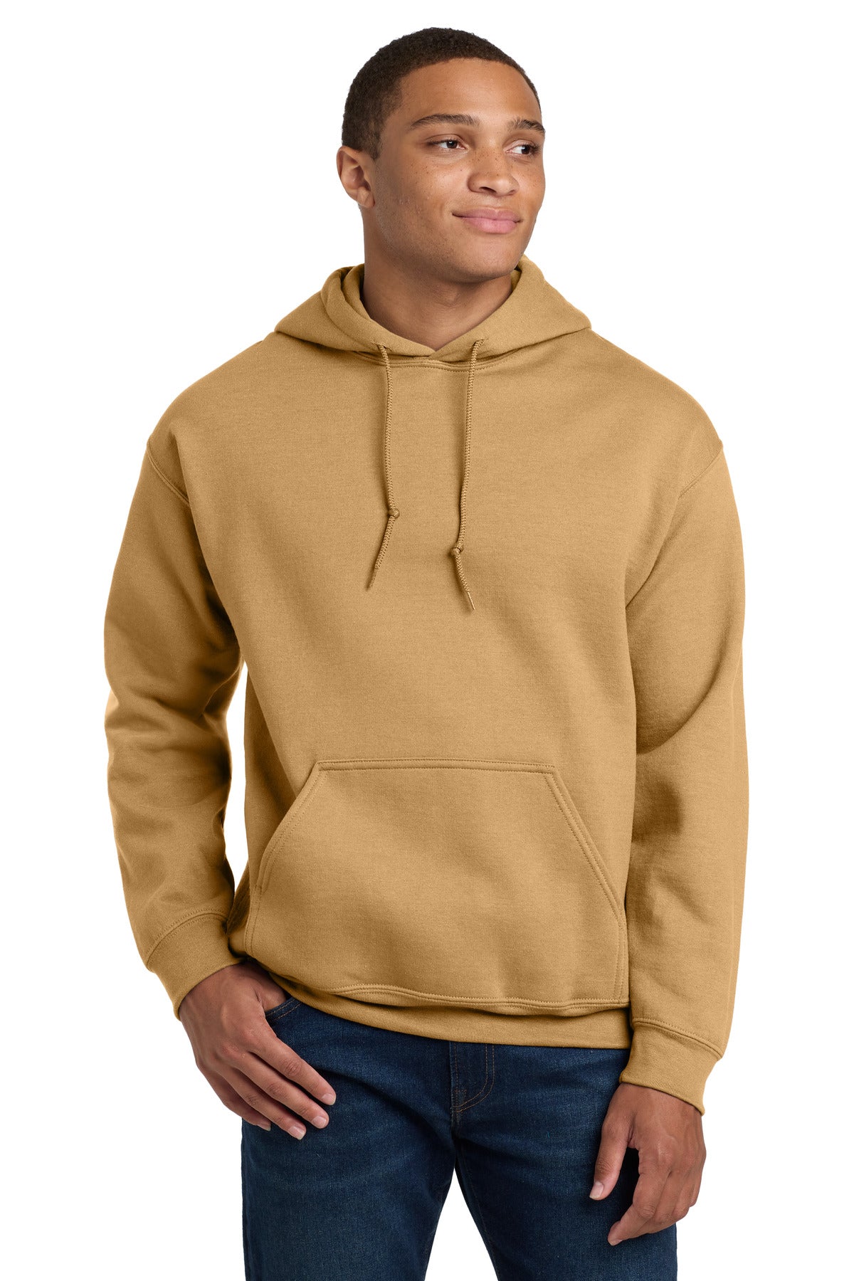 Gildan - Heavy Blend Hooded Sweatshirt.  18500 in Old Gold