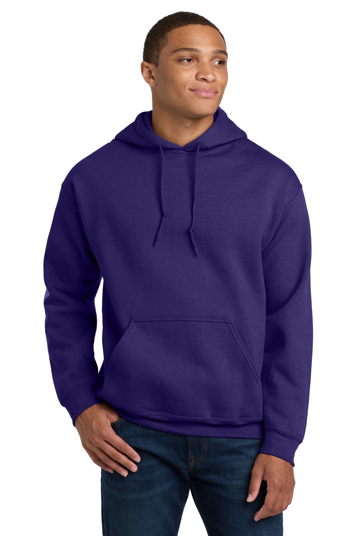 Gildan - Heavy Blend Hooded Sweatshirt.  18500 in Purple
