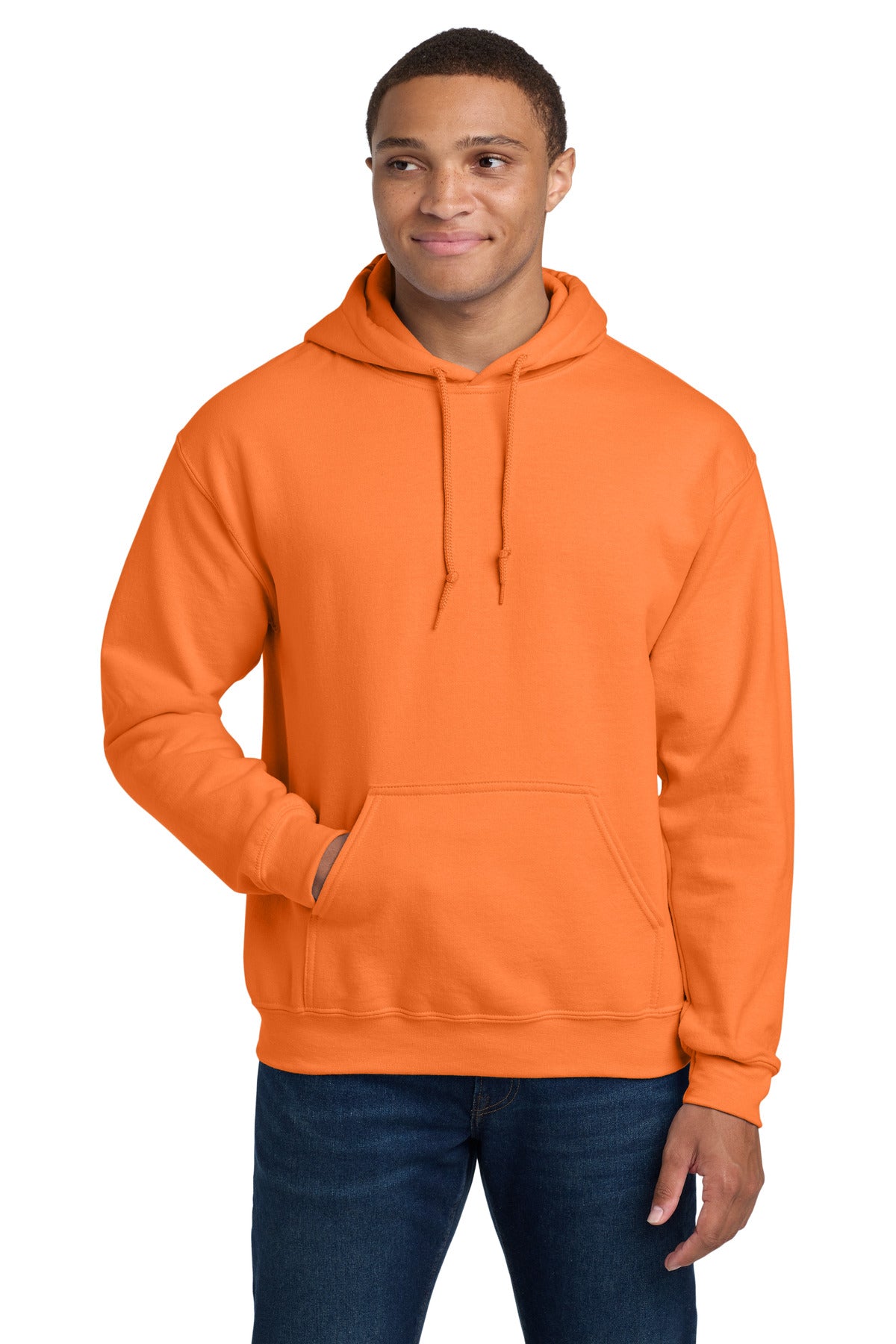 Gildan - Heavy Blend Hooded Sweatshirt.  18500 in S. Orange