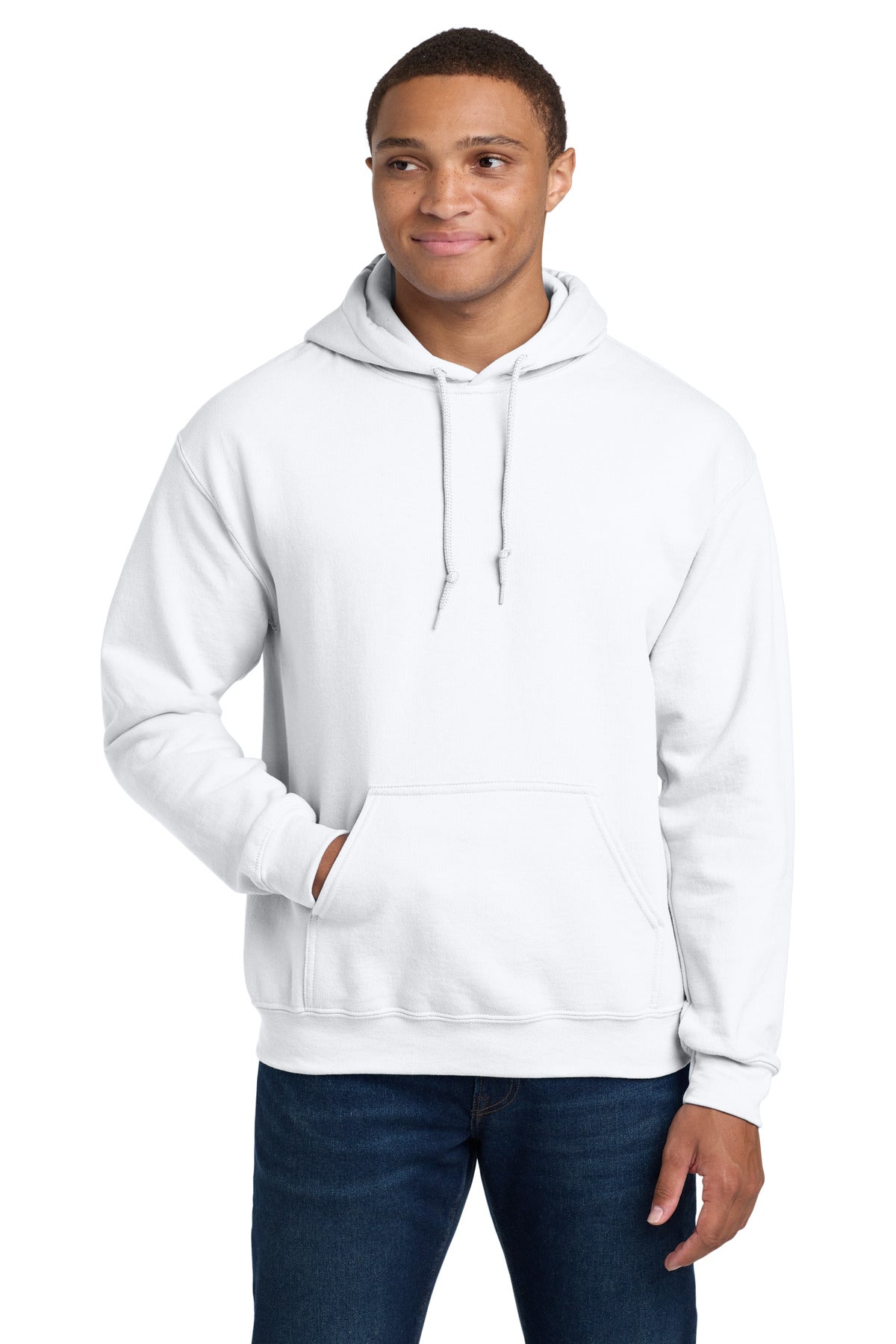 Gildan - Heavy Blend Hooded Sweatshirt.  18500 in White