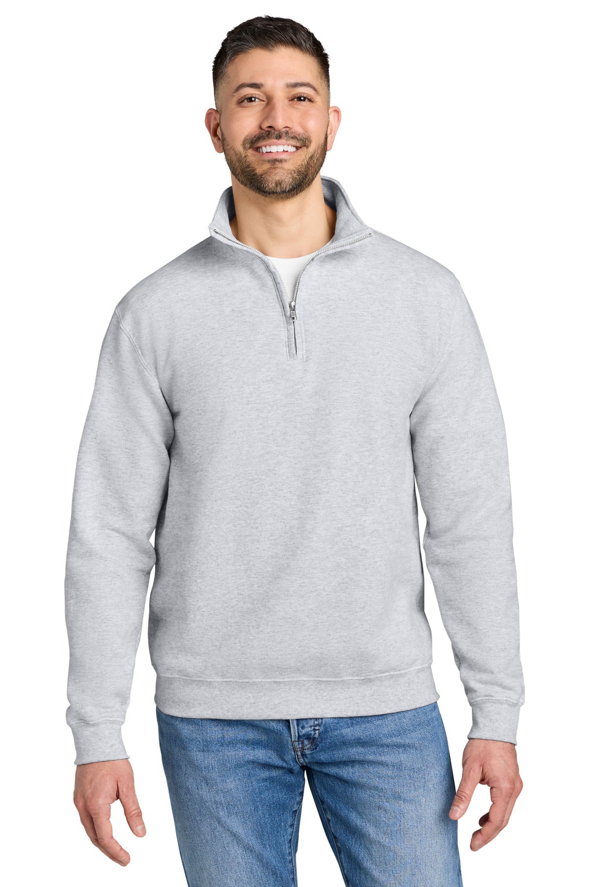 Gildan Heavy Blend 1/4-Zip Sweatshirt 18810 in Ash