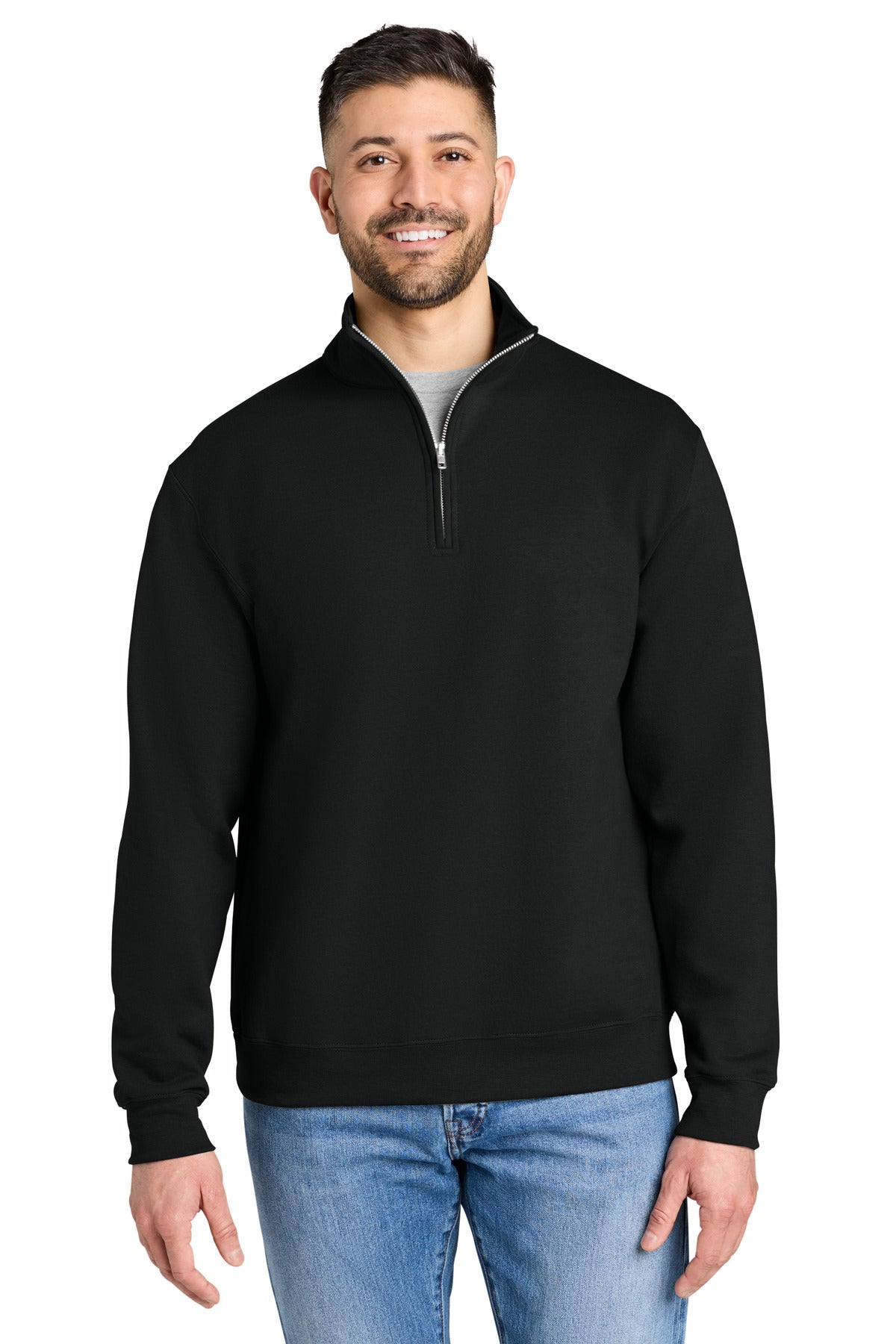 Gildan Heavy Blend 1/4-Zip Sweatshirt 18810 in Black