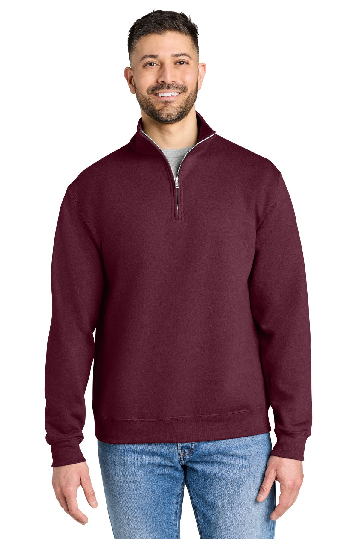 Gildan Heavy Blend 1/4-Zip Sweatshirt 18810 in Maroon
