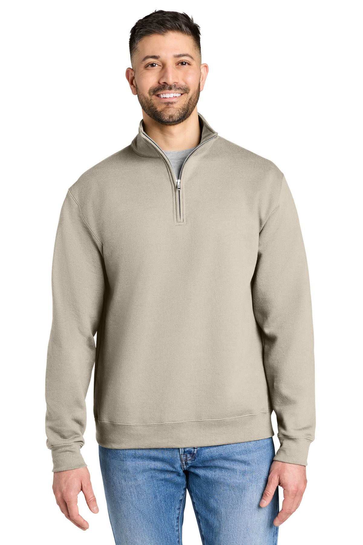 Gildan Heavy Blend 1/4-Zip Sweatshirt 18810 in Sand