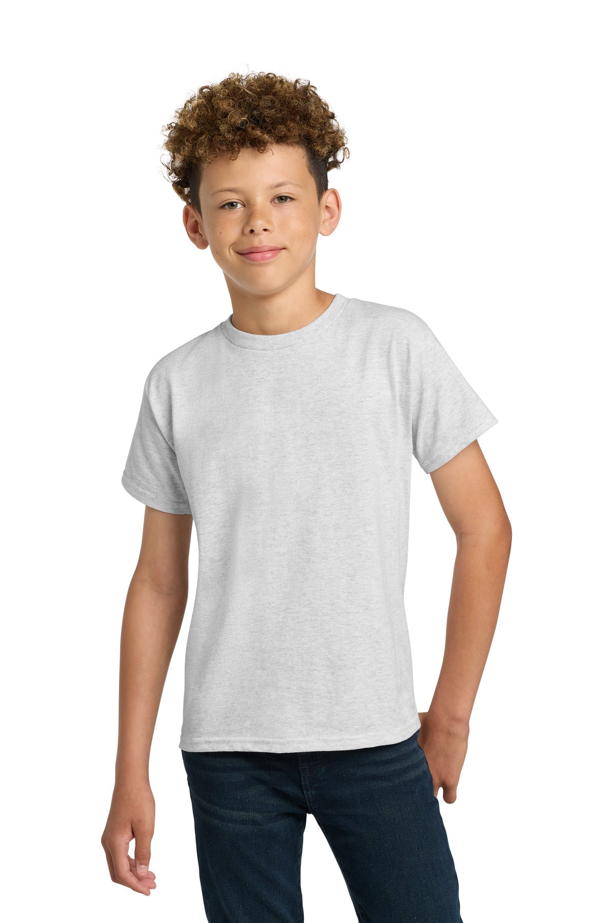 Gildan - Youth Ultra Cotton100% US Cotton T-Shirt. 2000B in Ash